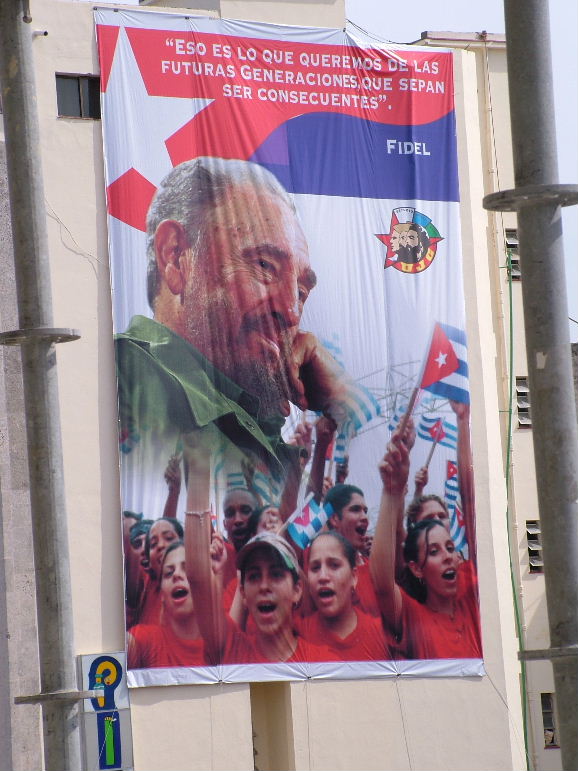 Photo: Poster of Fidel Castro