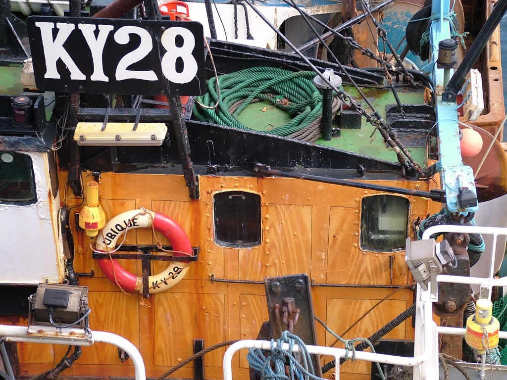 Photo: Fishing boat at Kyle of Lochalsh